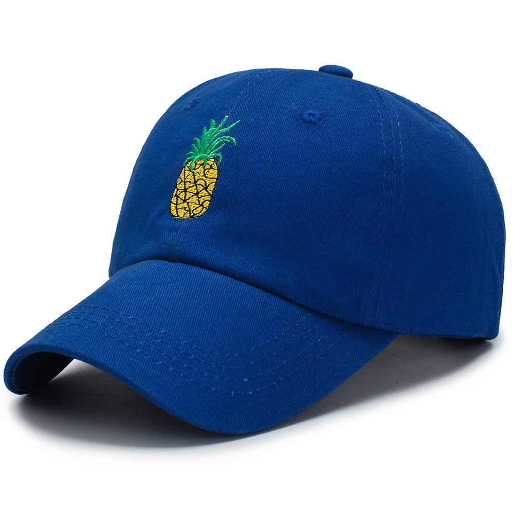Fashion Unisex Pineapple Print Baseball Cap Snapback Adjustable Hip Hop Flat Hat