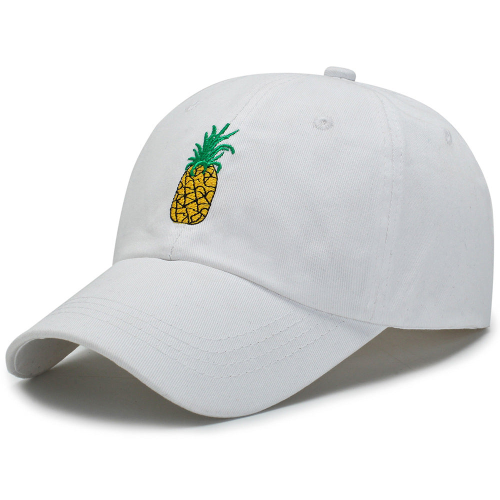 Fashion Unisex Pineapple Print Baseball Cap Snapback Adjustable Hip Hop Flat Hat