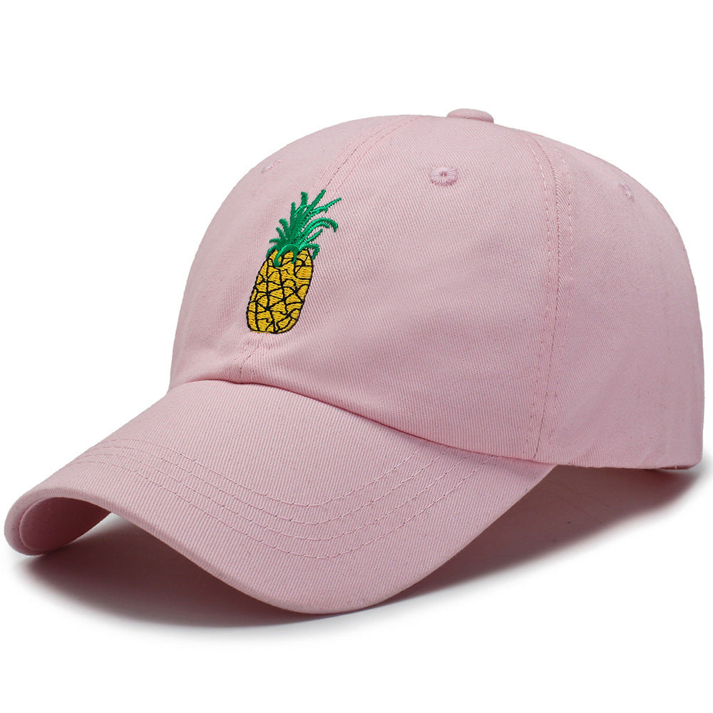 Fashion Unisex Pineapple Print Baseball Cap Snapback Adjustable Hip Hop Flat Hat