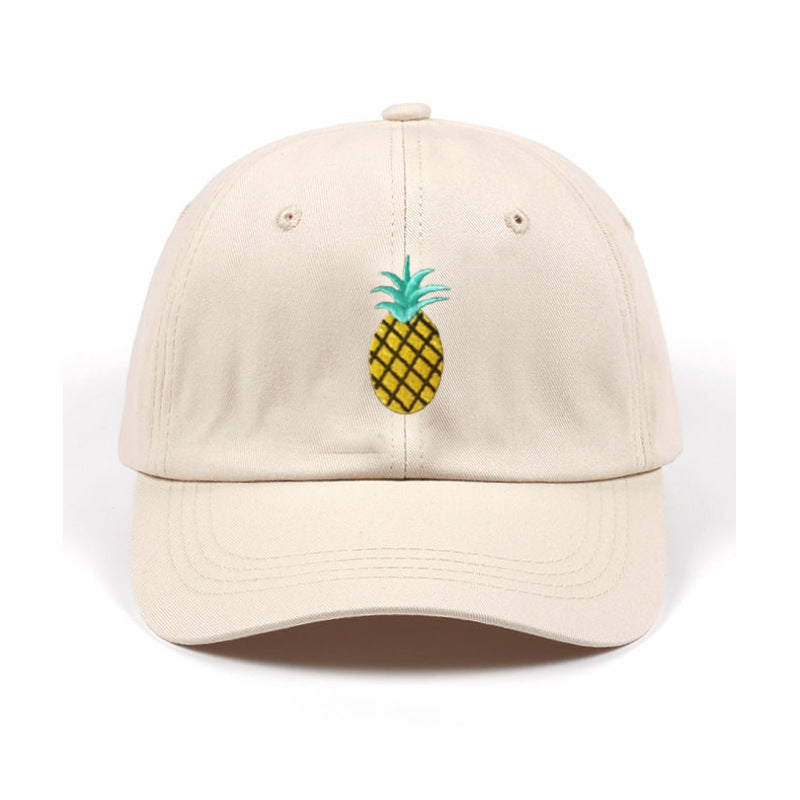 Fashion Unisex Pineapple Print Baseball Cap Snapback Adjustable Hip Hop Flat Hat