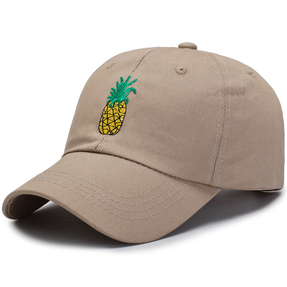 Fashion Unisex Pineapple Print Baseball Cap Snapback Adjustable Hip Hop Flat Hat