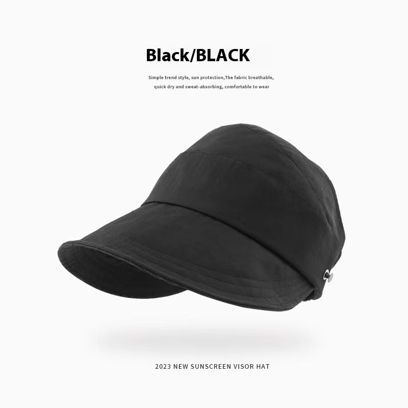 Sun Hat Hanging Mask Quick-drying Thin Type Sunscreen Peaked Cap