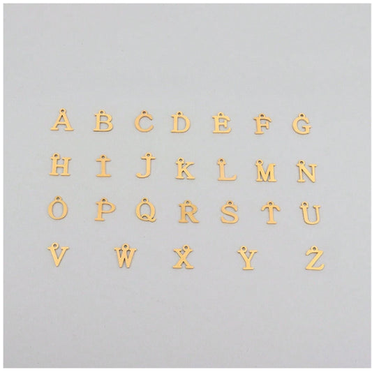 26-letter Hanging Stainless Steel Letter Necklace