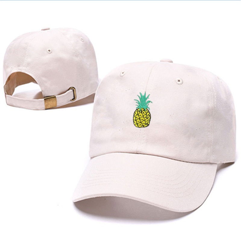 Fashion Unisex Pineapple Print Baseball Cap Snapback Adjustable Hip Hop Flat Hat