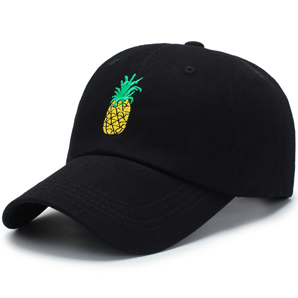 Fashion Unisex Pineapple Print Baseball Cap Snapback Adjustable Hip Hop Flat Hat