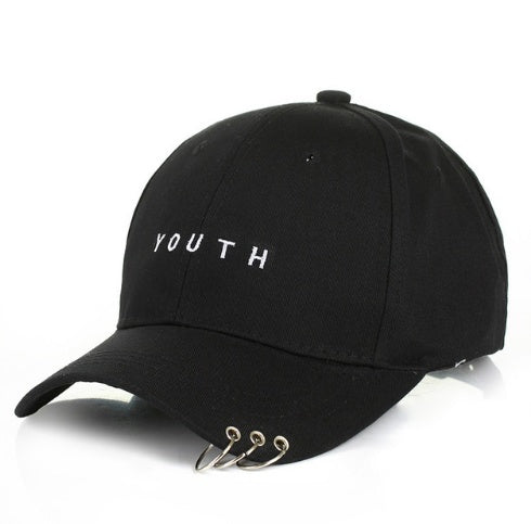 Unisexe Lettre Imprimé Solide Caps Hommes Femmes Anneau Hip Hop Casquette de baseball Coton Snapback Chapeau