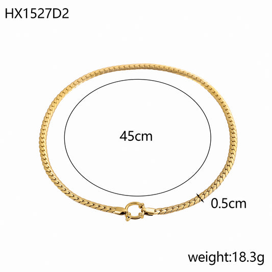 Encrypting Smooth NK Chain Necklace