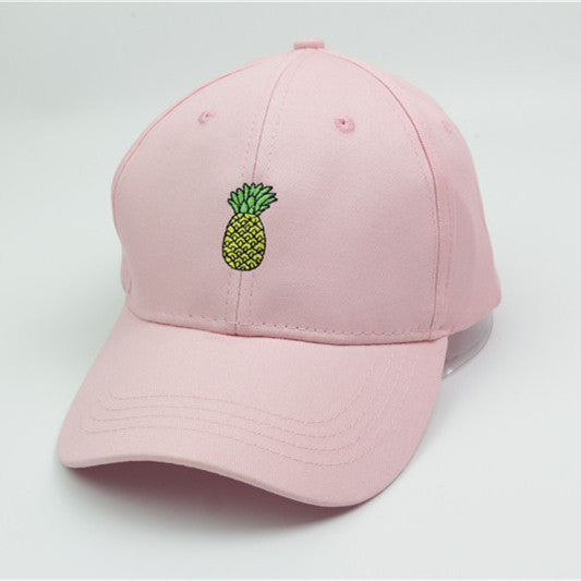Fashion Unisex Pineapple Print Baseball Cap Snapback Adjustable Hip Hop Flat Hat