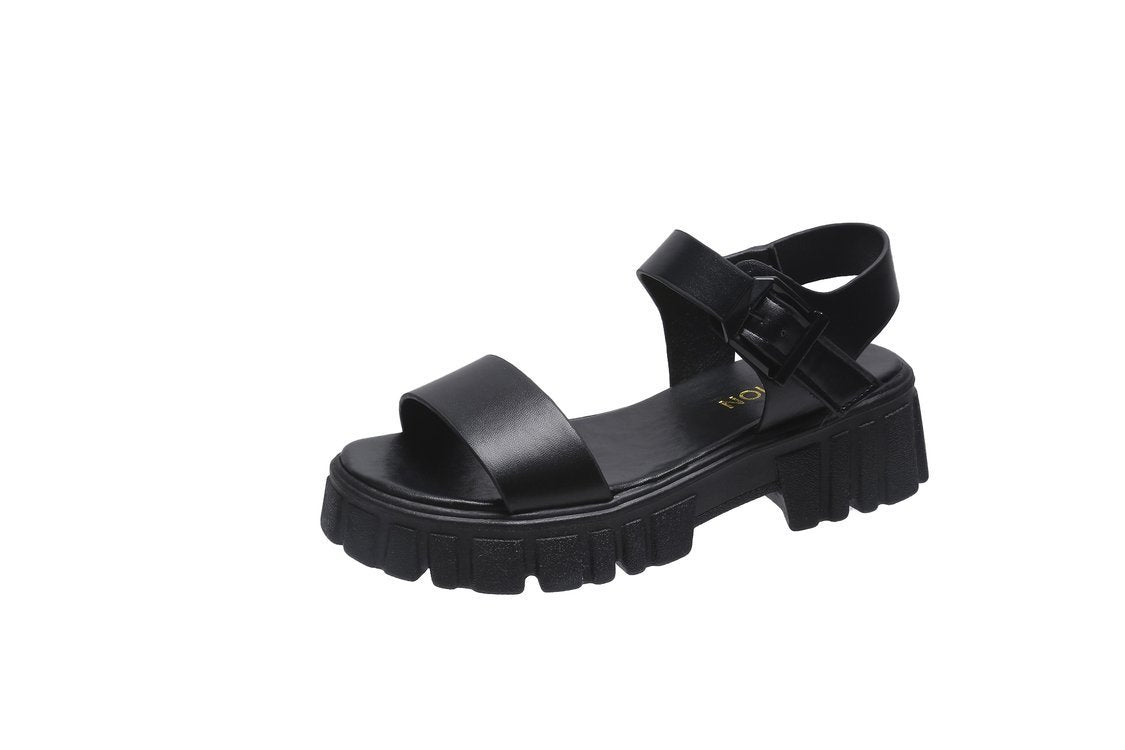 Summer Toe Platform Square Heel Casual Women's Sandals