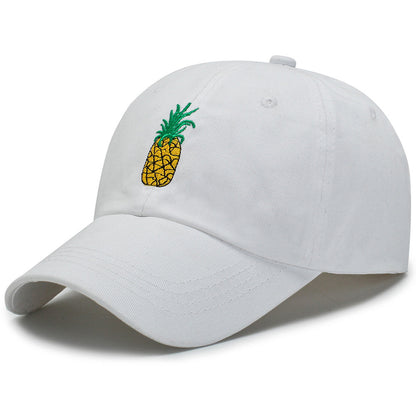Fashion Unisex Pineapple Print Baseball Cap Snapback Adjustable Hip Hop Flat Hat