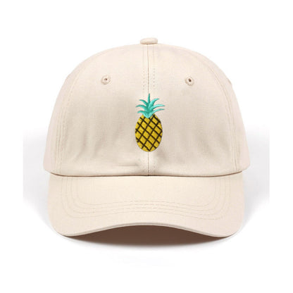 Fashion Unisex Pineapple Print Baseball Cap Snapback Adjustable Hip Hop Flat Hat