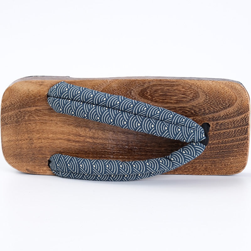 Flat Heel Burnt Paulownia Men's Clogs Slippers