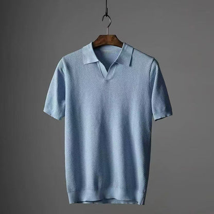 Solid Color Men's Pineapple Seagull Casual Short Sleeve