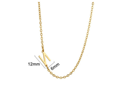 Women's 26 Initial Letter Necklace Simple Clavicle Chain
