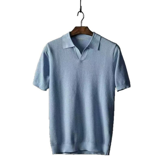 Solid Color Men's Pineapple Seagull Casual Short Sleeve