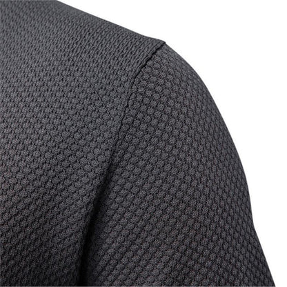 Pineapple Pattern Woolen Polo Shirt Men's Short Sleeve