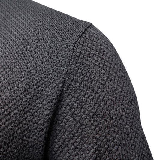 Pineapple Pattern Woolen Polo Shirt Men's Short Sleeve
