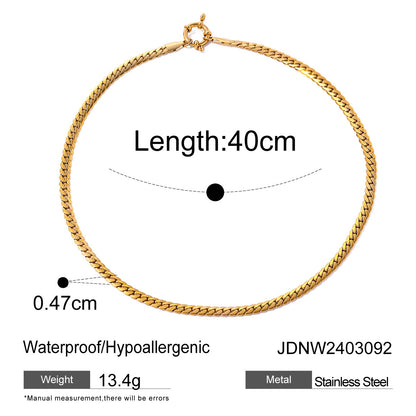 Encrypting Smooth NK Chain Necklace