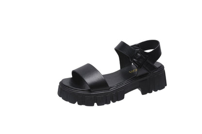 Summer Toe Platform Square Heel Casual Women's Sandals